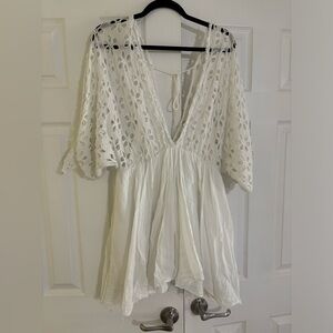 Free People Eyelet Mini Dress